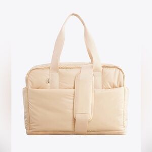 BEIS Expandable Duffle Bag in Beige